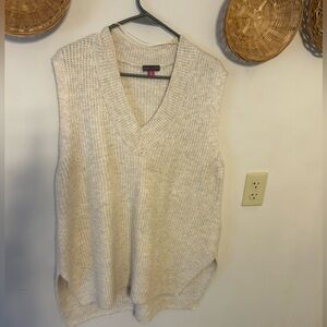 Vince Camuto, over sized vest, tan size medium